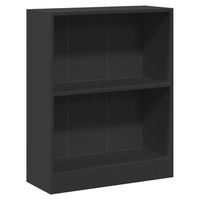 estanteria  libreria  armario de libros madera de ingenieria negro 60x24x76 cm