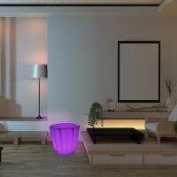 colour change tree trunk seat or table