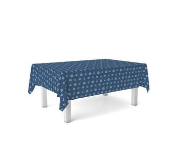 Mantel resinado ancora azul 140x140cm donegal collections