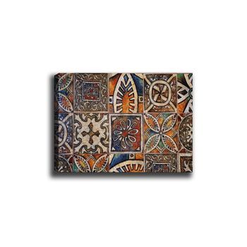 Pintura Decorativa Lienzo Canvas Tablo-130 Multicolor 70x100 Cm