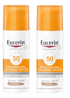 eucerin solar facial photoaging control fluido fps50 tinted medium 2x50 ml