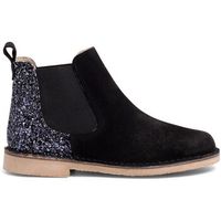 pisamonas botines botines nina serraje con talonera glitter para nina