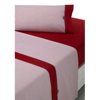Juego De Sábanas Estampadas Combo - 4 Piezas - Cama 180 - Rojo - (disponible En Varios Tamaños Y Colores)