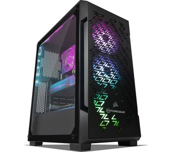PC SPECIALIST Tornado R7 NV AMD Ryzen 7 RX 5700 XT Gaming PC - 2 TB HDD & 256 GB SSD, Transparent