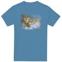 wildlife camiseta winter red fox para mujer