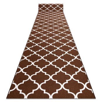 Alfombra De Pasillo Con Refuerzo De Goma  Enrejado Trébol Marroquí M 110x960 Cm