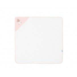 Toalla con capucha 90/90 cm Dreamy Flight Rosa