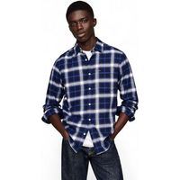tommy hilfiger camisa manga larga mw0mw36842bm para hombre