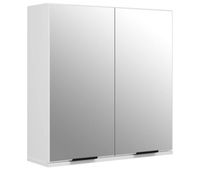 vidaxl armario de bano con espejo blanco 64x20x67 cm