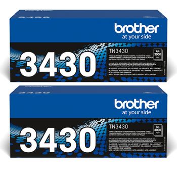 Original Multipack Brother HL-L6300DWT Printer Toner Cartridges (2 Pack) -TN3430