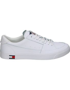 Zapatillas Sneaker De Hombre Tommy Hilfiger 1398ybs Color Blanco 42