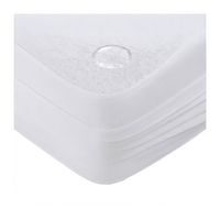protector colchon algodon rizo pu impermeable laminado 10 uds 150 x 190200  blanco