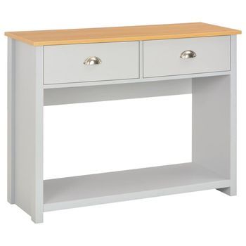 Mesa Consola Gris 97x35x76 Cm Vidaxl