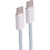 cable usb c shiverpeaks bs14-21011 textil 05 m azul 60w