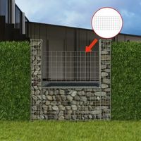 cesta en forma de u muro de gaviones  gavion para piedras  gavion decorativo galvanizado 160x20x150 cm cfw541643