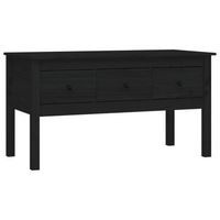 mesa de centro 102x49x55 cm madera - negro