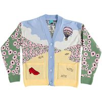 the wizard of oz chaqueta de punto yellow brick road para mujer