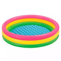 piscina hinchable de marca intex juegos de agua diversion en piscinas piscina inflable reutilizable para ninos en jardin patio terrezas parque de bola aros redonda para interior y exterior