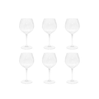Copas de vino con pie de diamante - lote de 4