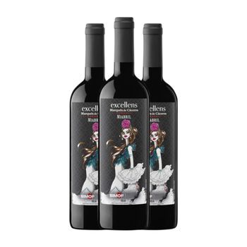 Marqués De Cáceres Vino Tinto Excellens Simof Rioja Reserva 70 Cl 14% Vol. (pack De 3 Unidades)