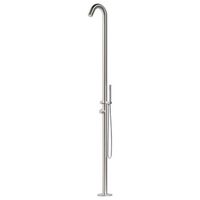 ducha exterior curva de acero inoxidable 316 sined alghero inox