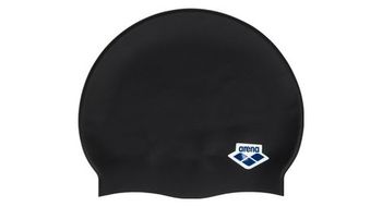 Gorro de bano arena icons team stripe negro blanco