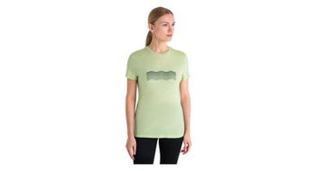 Camiseta tecnica icebreaker merinos 150 tech lite iii  p  strong  contour  strong   p waves verde para mujer