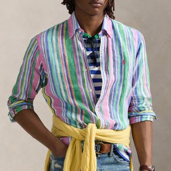 Polo Ralph Lauren Fun Stripe Linen Shirt - L