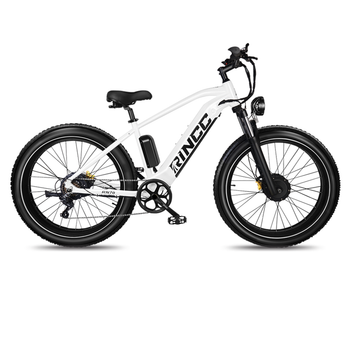 Bicicleta Eléctrica De Montaña Para Adultos Rincc Rn70, Batería De 48 V Y 20 Ah, Con Usb, Color Blanco