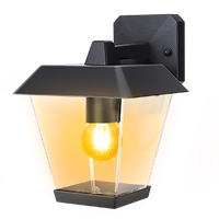 aigostar aplique de exterior impermeabilidad ip44 y casquillo gordo 27 farolillo de exteriorcon pantalla transparente lampara de pared exterior perfecta balcones porchesbombilla no incluida