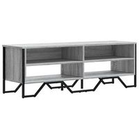 mueble de tv madera de ingenieria gris sonoma 122x34x41 cm vidaxl