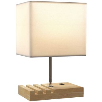 Lámpara de mesa 25x20x40.5 cm blanco