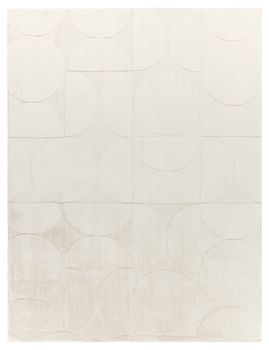 Alfombra de piel Lelystar crema 80x150 cm
