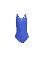 banador de natacion adidas 3 bandas bld mujer azul