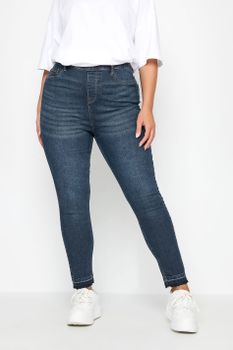 Yours Jeggings Azul Oscuro Bajo Descosido Grace, Mujer Curvy Y Tallas Grandes, Yours For Good