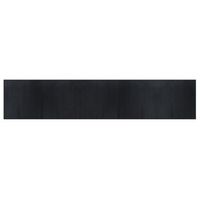 alfombra rectangular bambu negro 100x1000 cm vidaxl