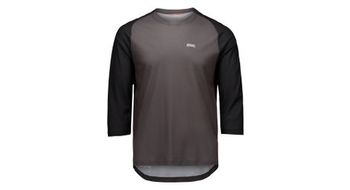 Maillot poc motion air hombre manga 3 4 gris