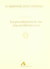 Los procedimientos de cita: citas encubiertas y ecos (O)