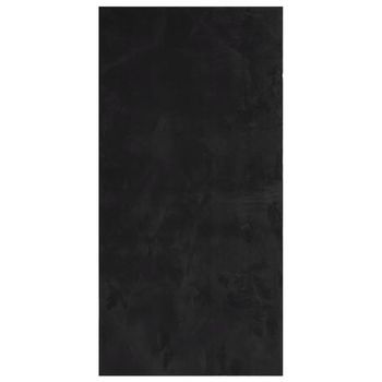 Alfombra De Pelo Corto Suave Lavable Huarte Negro 100x200 Cm Vidaxl