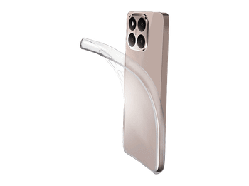 Funda móvil - CellularLine Fine, Para Xiaomi 15T, Ultrafina, Goma blanda, Transparente