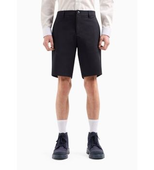 A|X Armani Exchange para hombre. 8NZS49ZNYZZ1583 Short tejido liso marino (29), Casual, Poliamida