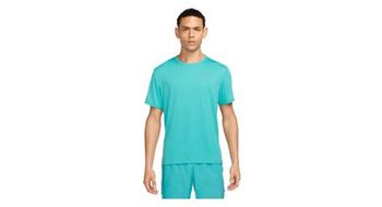 Maillot de manga corta nike dri fit  strong uv  strong  miler azul para hombre