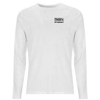 PBK Theory Logo Pocket Print Men's Long Sleeve T-Shirt - White - S - White