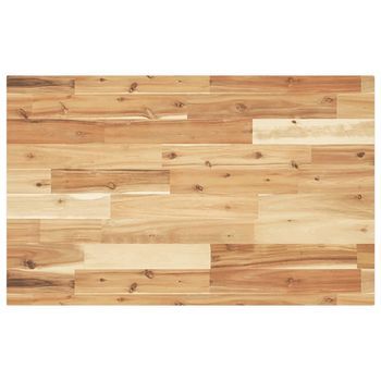 Encimera Tocador Baño Madera Acacia Acabado Aceite 160x50x4 Cm Vidaxl