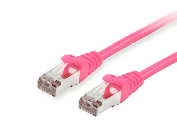 LATIGUILLO APANTALLADO S/FTP CATEGORIA 6 LIBRE HALOGENOS 0,5M COLOR ROSA