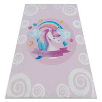 alfombra lavable bambino 2533 unicornio arcoiris para ninos antidesl 160x220 cm