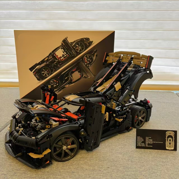 Hot Toys Nuevo 4104 piezas Edición Limitada HighTech Track Megacar de Carreras Supercar Bloques de Construcción Rompecabezas Modelo Juguete Adorno Regalos
