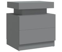 vidaxl mesita de noche madera de ingenieria gris 45x35x52 cm