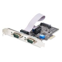 tarjeta serie pcie startechcom 2 puertos db9 rs232rs422rs485 ax99100 esd 15kv winlinux brackets bajo perfil