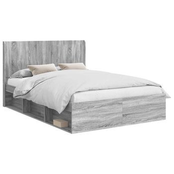 Estructura De Cama Con Almacenamiento Y Cabecero 3 Uds. Vidaxl
